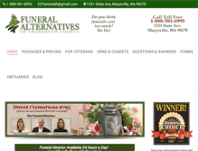 Tablet Screenshot of funeralsandcremationswa.com